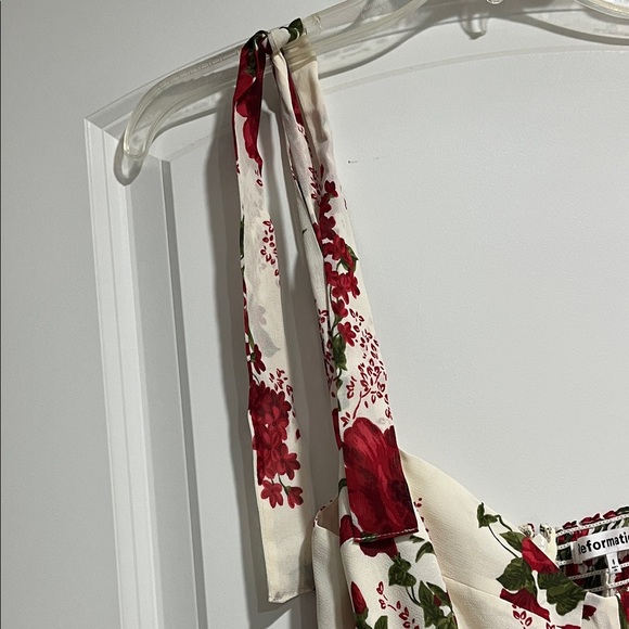 Reformation Nikita Red and White Floral Dress - Picture 8 of 12